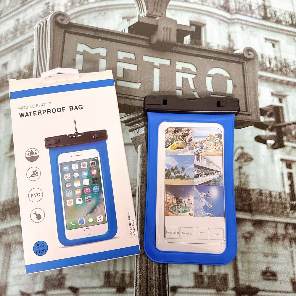 PVC Waterproof Floating Phone Pouch with Lanyard | 5.5 Inch